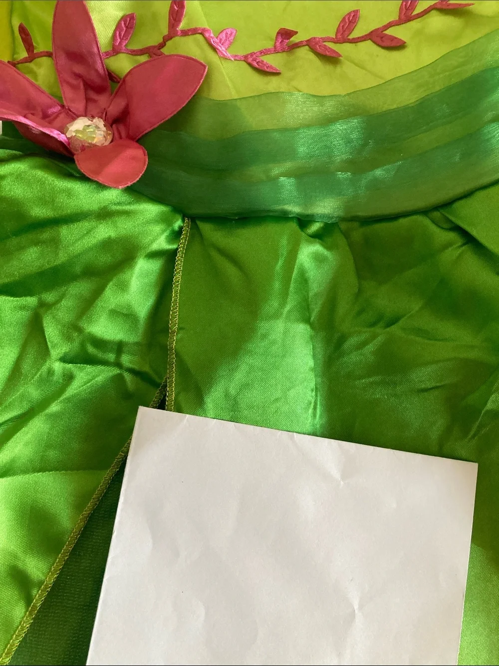 Girls Disney Tinkerbell green dress and wings dress costume size 8-10 - Picture 8 of 8
